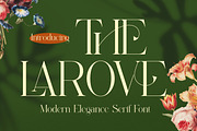 The Larove - Modern Elegant Serif, a Serif Font by Muflieart (Thumbnail 1 of 10)