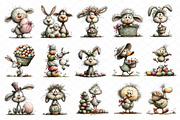 Whimsical Easter Animals Clipart, an Illustration by cherrydesign (Thumbnail 3 of 4)
