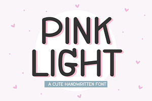Pink Light Font