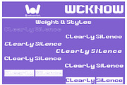 Clearly Silence font, a Font by weknow (Thumbnail 7 of 8)