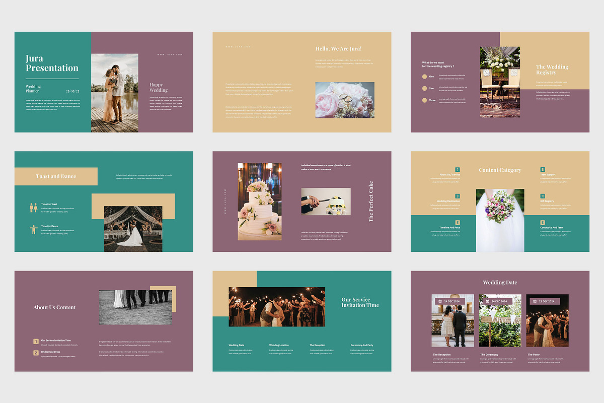 Jura : Bridal Planner Powerpoint, a Presentation Template by Punkl Camp (Photo 2 of 9)