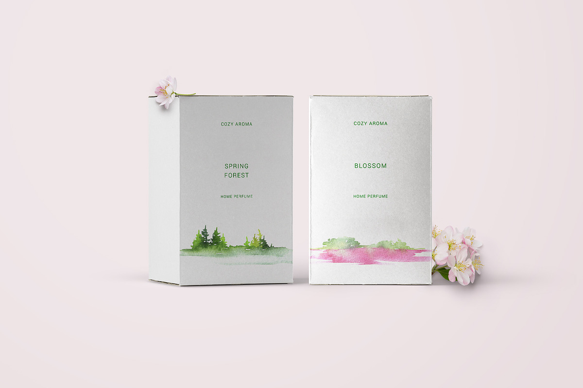 Watercolor abstract spring set, a Seasonal Illustration by LeriaArt watercolor (Photo 5 of 6)
