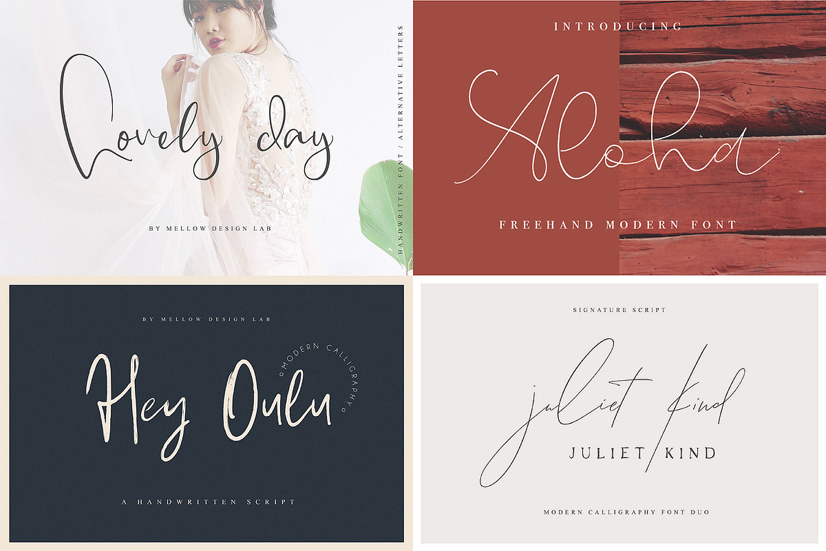 Modern Script Font Bundle