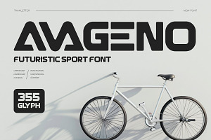 Avageno - Futuristic Font, a Sans Serif Font by twinstd