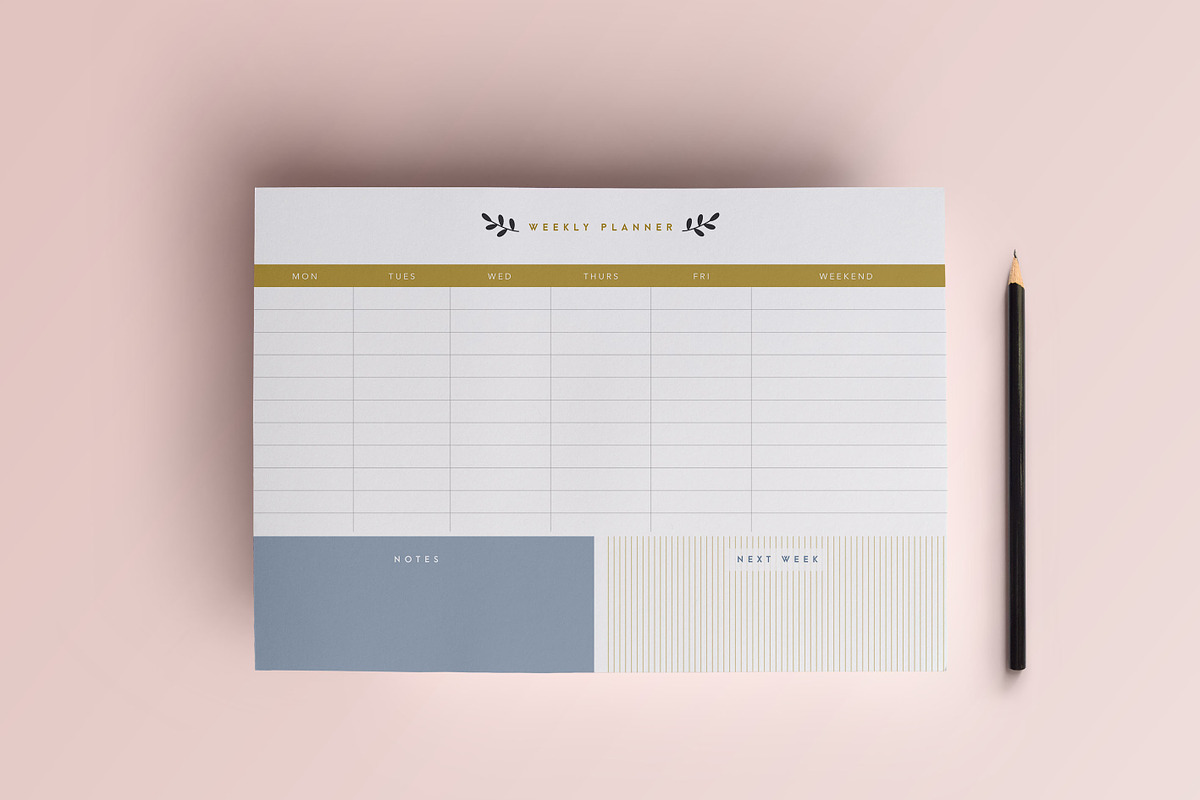 Weekly Planner Printable | A4, a Stationery Template by The Template Depot (Photo 2 of 3)