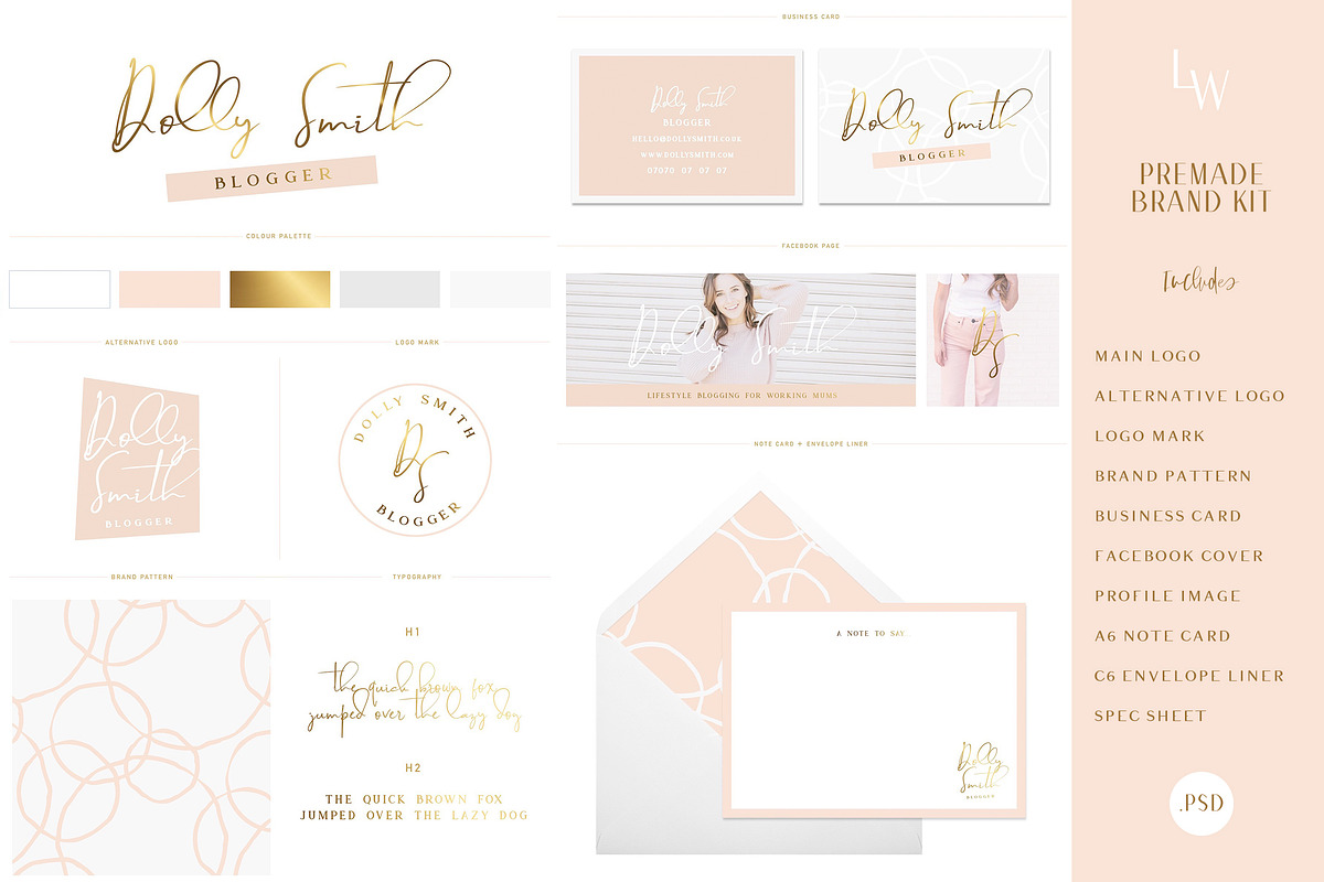 SALE! Premade Brand Kit Logo Design, a Branding & Logo Template by With Love Ethel (Photo 1 of 2)