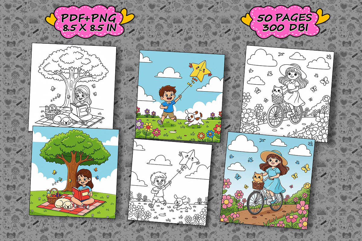 Cozy Times Chill Moments Book pages, an Illustration by one-touch (Photo 4 of 9)