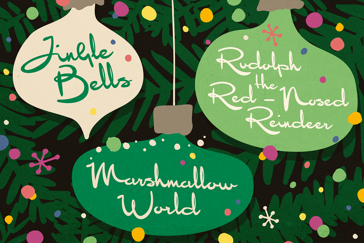 Sentimental Feeling - Christmas Font, a Script Font by Wingsart Studio (Photo 5 of 11)