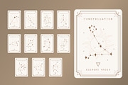 Zodiac signs and constellations card, an Object Graphic by KeronnArt (Thumbnail 4 of 5)