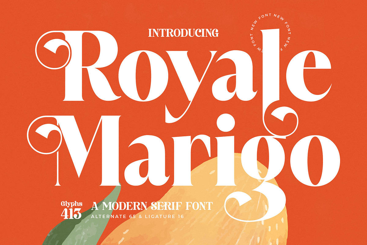 Royale Marigo Modern Serif Font, a Serif Font by timelesstype.co (Photo 1 of 20)