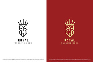 Royal King Face Logo Design Icon, a Branding & Logo Template by Morvana Crew