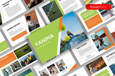 Yanina– Sports PowerPoint Template, a Presentation Template by kreatifreya