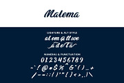 Malema Handwritten Script Font, a Script Font by Maulana Creative (Thumbnail 4 of 10)