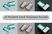 Student Card Template Bundle 3, a Card Template by takuloerizal (Thumbnail 1 of 4)