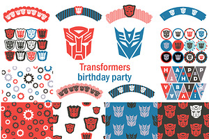 Transformers Birthday Party Package
