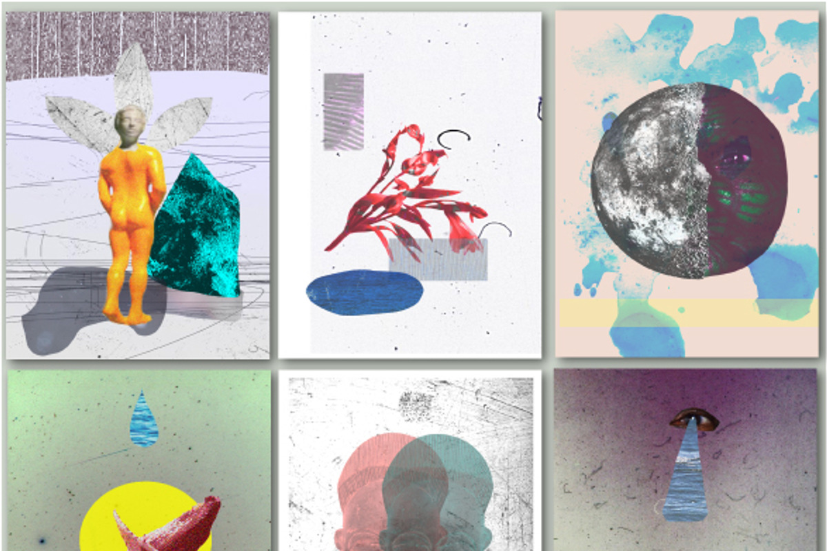 Set Collage template for poster, a Decorative Illustration by ...