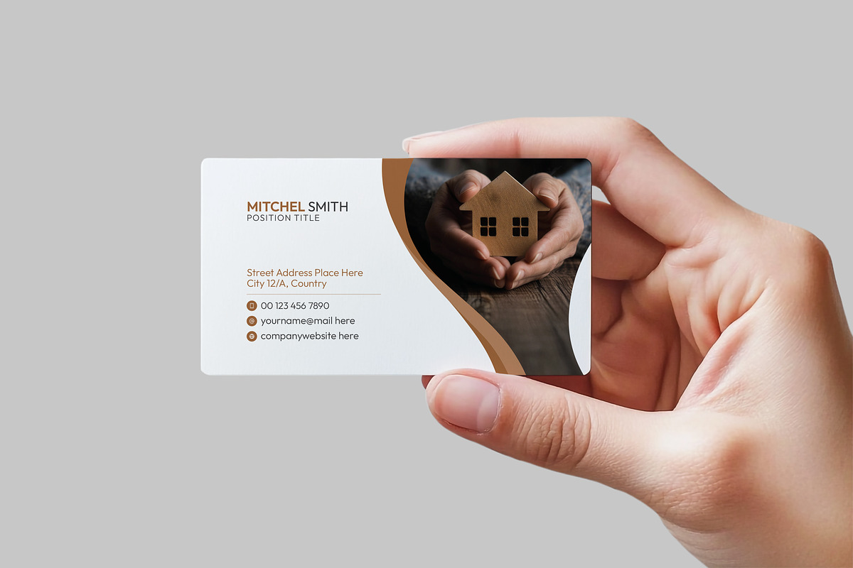 Real Estate Business Card Template, a Business Card Template by VectStock (Photo 4 of 5)