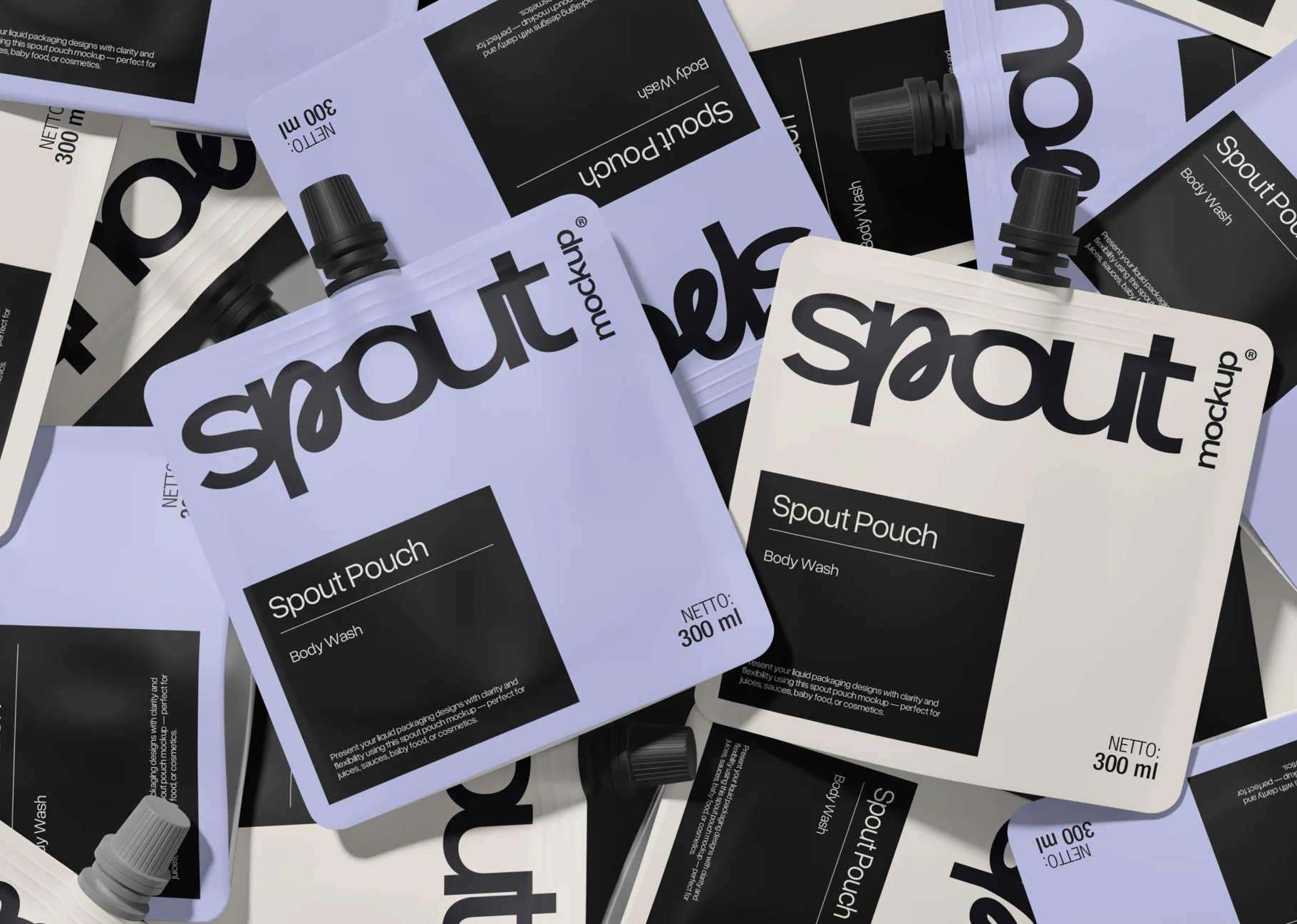 Stand-Up Sample Pouch Mockup, a Packaging Mockup by graphicsauce