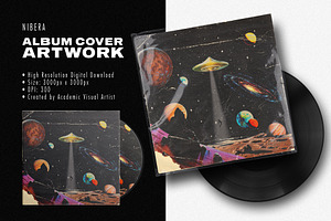 Album Cover Art BUNDLE Retro Space