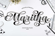 Maritha, a Script Font by Doehantz Studio (Thumbnail 1 of 7)