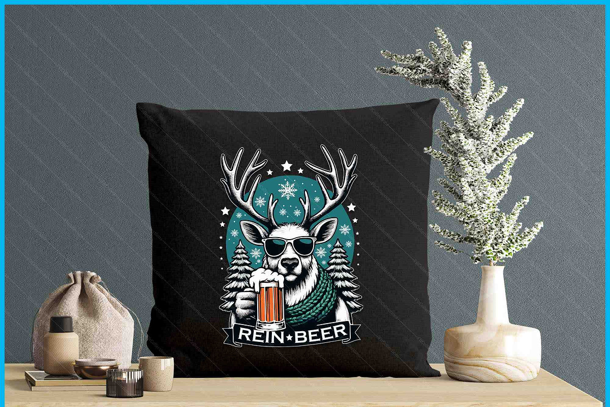 Rein-Beer Christmas Winter Holiday, a Graphic by Creativeusart (Photo 4 of 4)