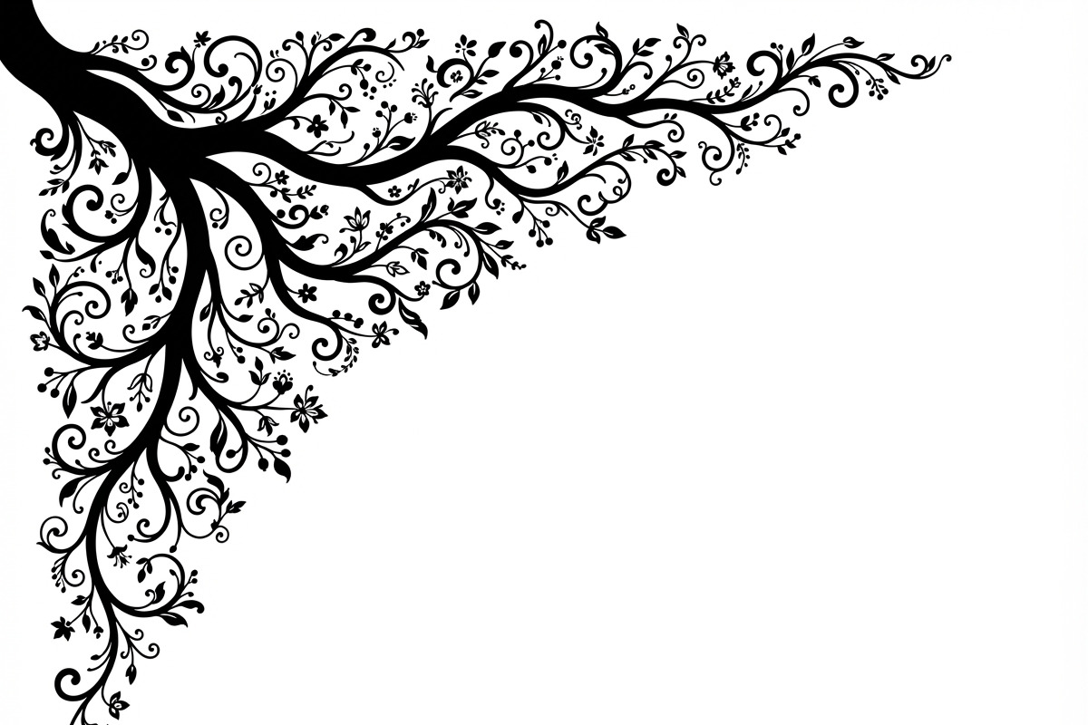 50 Tree Branch Corner Silhouette, a Decorative Illustration by Amazin_art (Photo 12 of 27)
