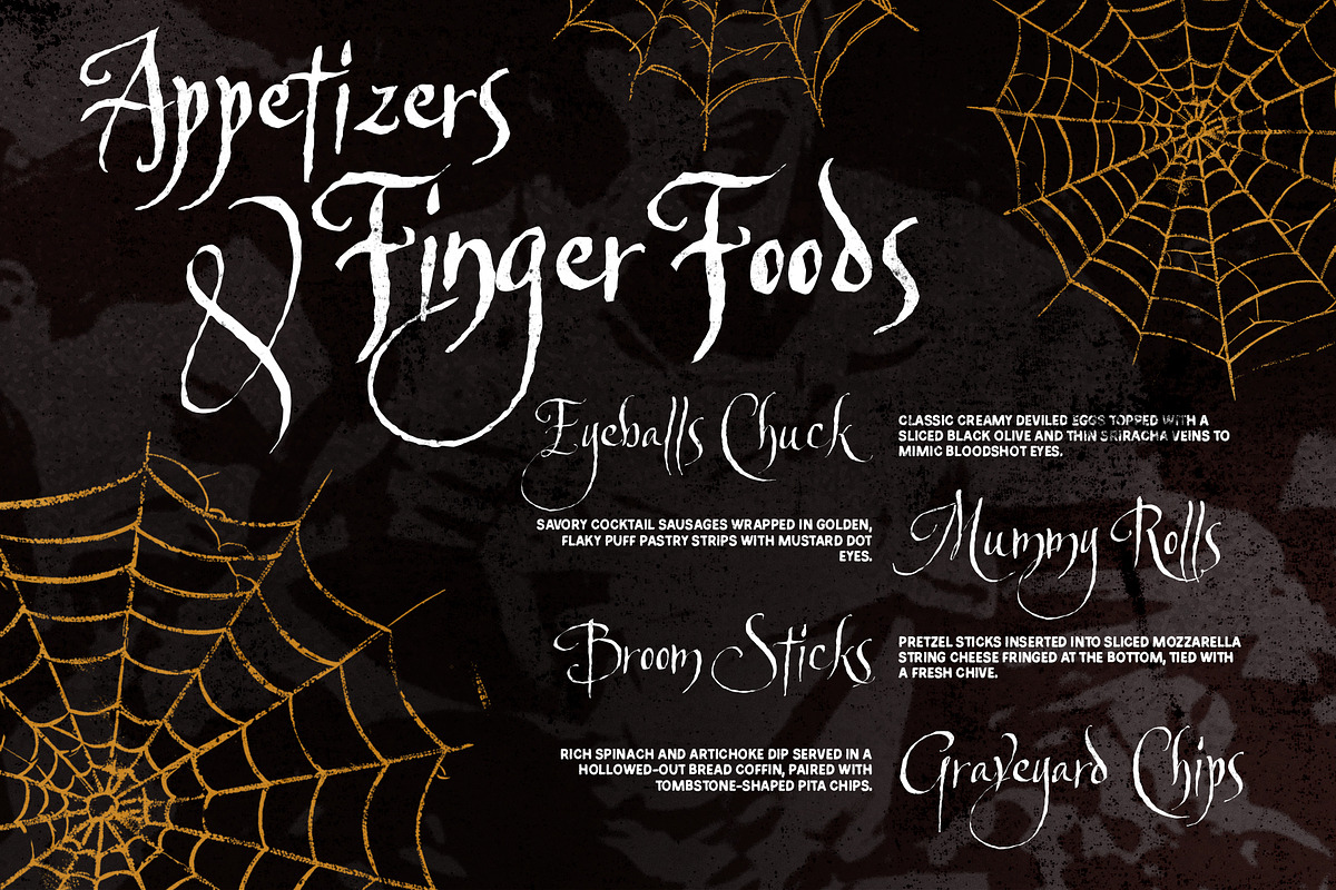 Gothic Saturday - Creepy Script Font, a Script Font by Sarid Ezra (Photo 5 of 9)