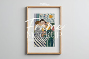 Wall Art Poster Frame Mockup | PSD, a Household Mockup by momomockps (Thumbnail 1 of 7)