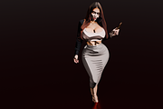 High Form Elegant Female Character, a Characters & Person 3D Model by Temer (Thumbnail 3 of 8)