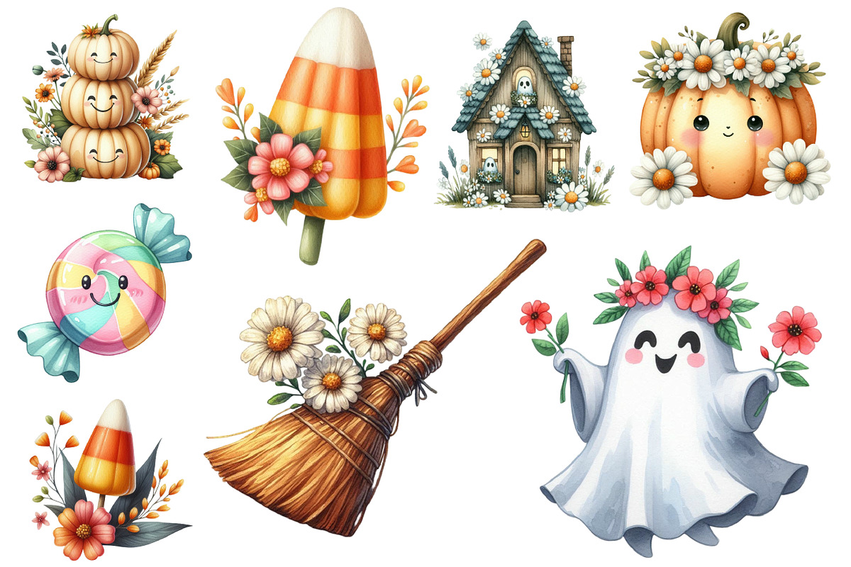 Groovy Halloween Clipart, an Illustration by Designworld (Photo 4 of 5)