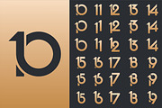 number 10 to 19 logo designs., a Branding & Logo Template by BARONSTD (Thumbnail 3 of 3)