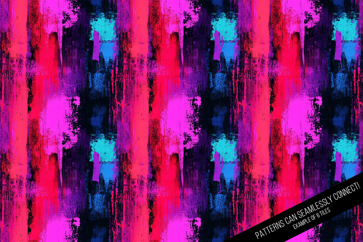 Electric Grunge Digital Paper, a Pattern Graphic by Chromolume Studio (Photo 7 of 15)