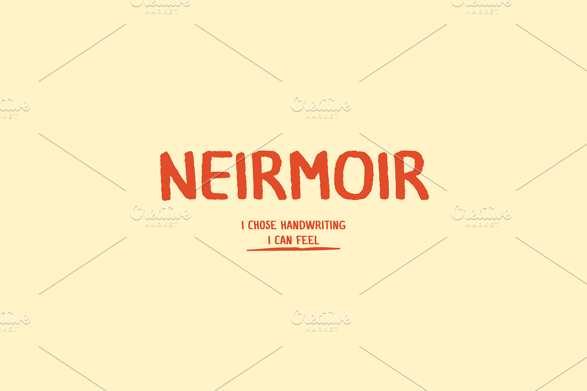 Neirmoir – Natural Handwritten, a Handwritten Font by Nian Keun Studio (Photo 1 of 11)