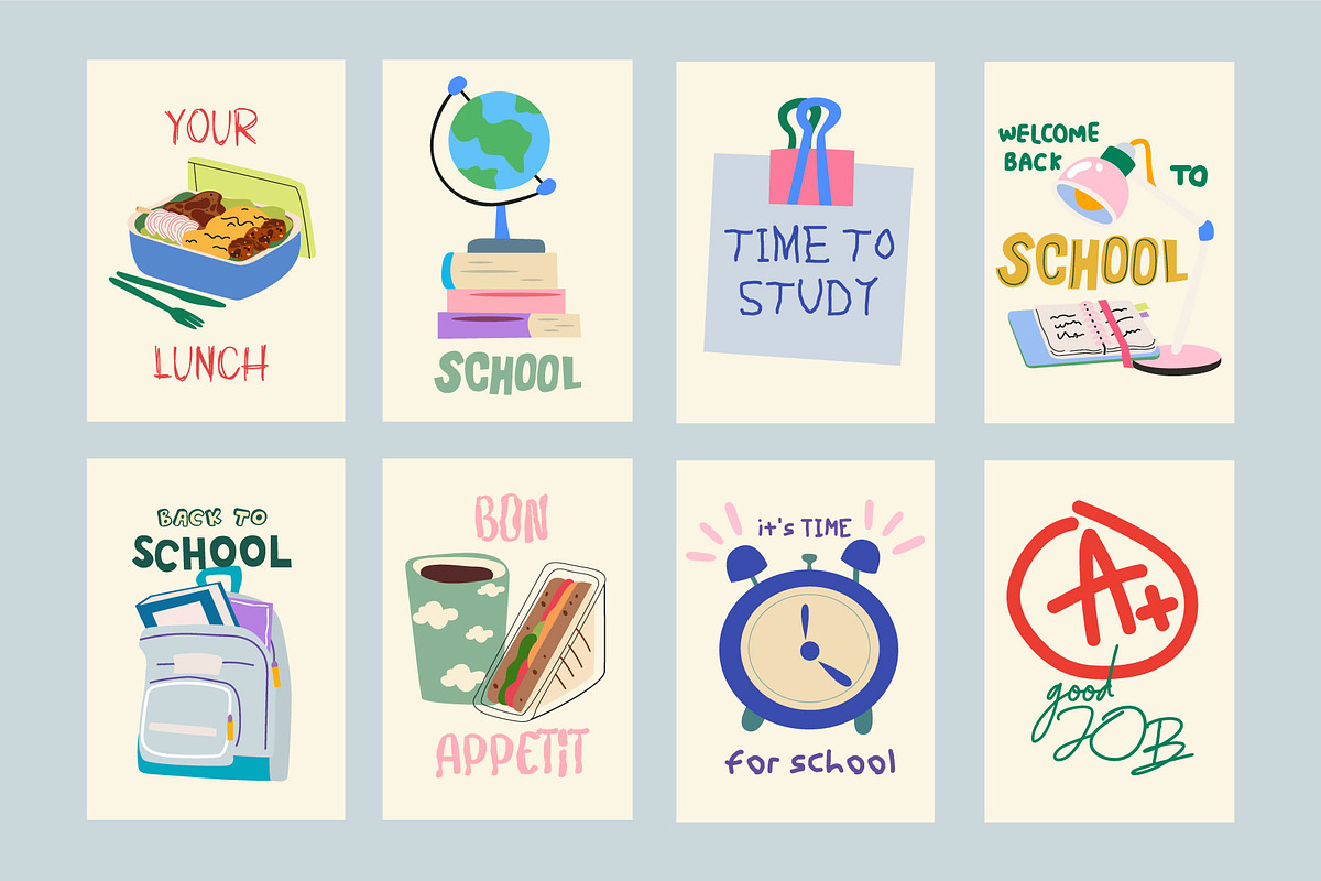 Back to school vector illustration, an Education Illustration by Luamor (Photo 6 of 9)