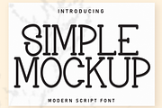 Simple Mockup | Script Font, a Script Font by Scratchones (Thumbnail 1 of 8)