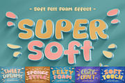 Soft Felt Foam Text Effects, a Layer Style Add-On by Andrew Skoch Design (Thumbnail 1 of 8)