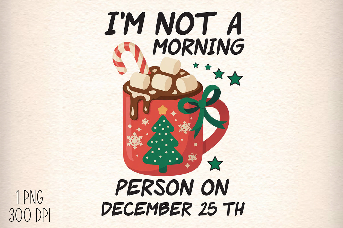 Funny Christmas Sarcastic Coffee Png, an Illustration by Daily.Designs (Photo 1 of 5)