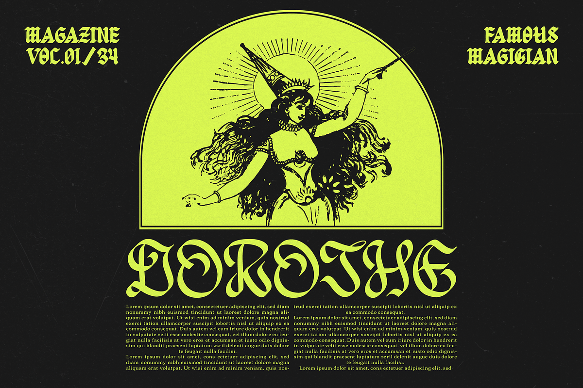 Redagon | Blackletter Typeface, a Blackletter Font by Denustudios (Photo 5 of 12)