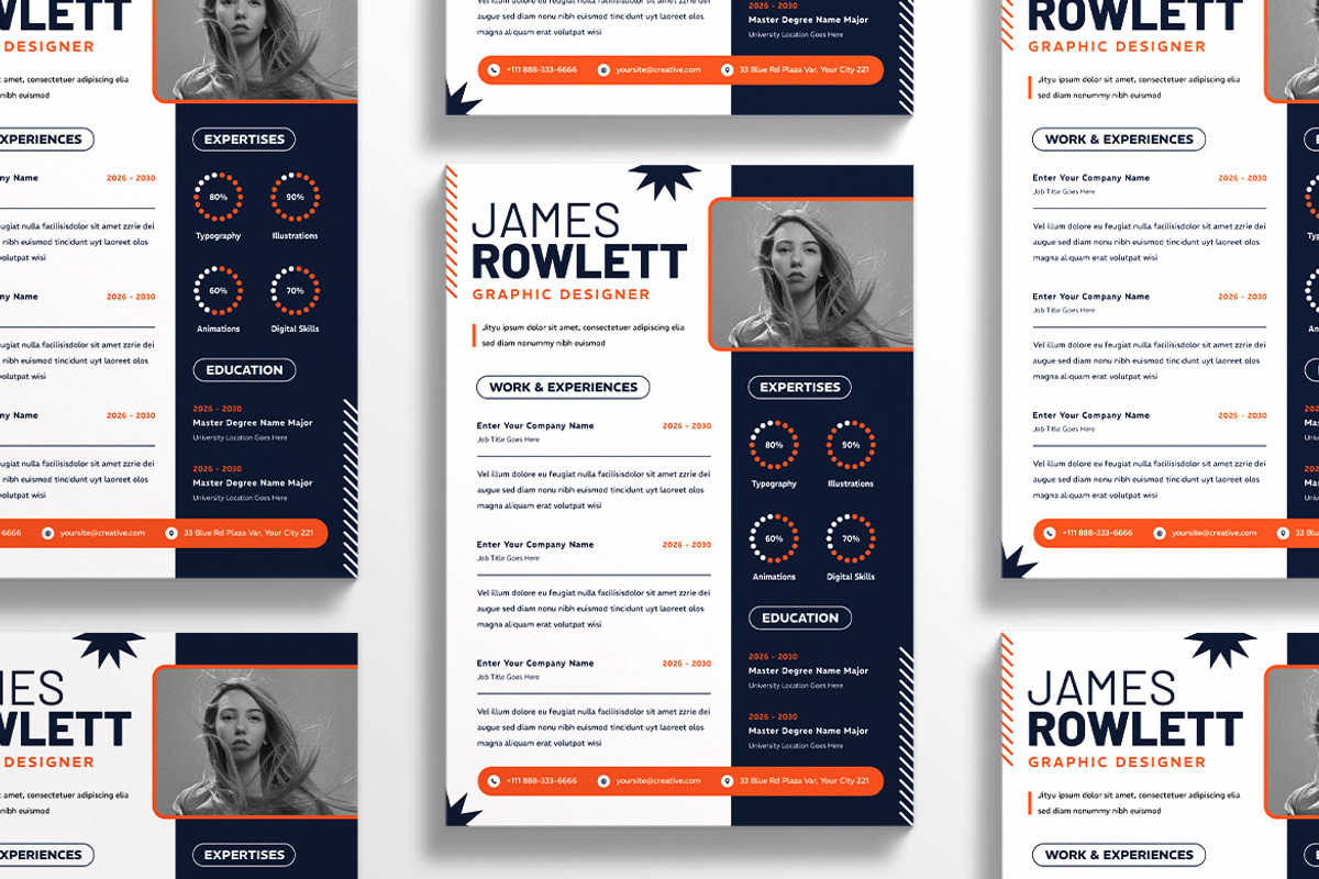 Minimalist Style Resume CV, a Resume Template by iDoodle Studio (Photo 4 of 4)