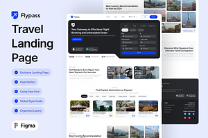 Flypass - Travel Landing Page