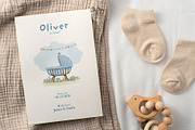 Minimal Birth Announcement Template, a Card Template by SabaIslam.Studio (Thumbnail 4 of 8)