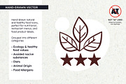 Natural Food, Diet & Allergen Icons, a Solid Icon by insemar (Thumbnail 2 of 4)