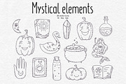 Mystical elements, vector files, an Object Graphic by CreativeByLu (Thumbnail 1 of 6)