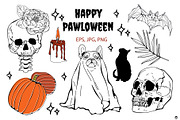 Happy pawloween, an Animal Illustration by Olillia (Thumbnail 2 of 13)