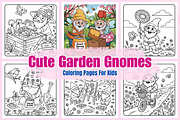 Cute Garden Gnomes Kids, a Decorative Illustration by Coco Bloom (Thumbnail 1 of 3)