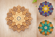 3D Poinsettia Flower Mandala, an Object Graphic by Arshad Ali (Thumbnail 6 of 8)