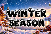 Christmas Mallow, a Blackletter Font by Yoga Letter (Thumbnail 2 of 9)