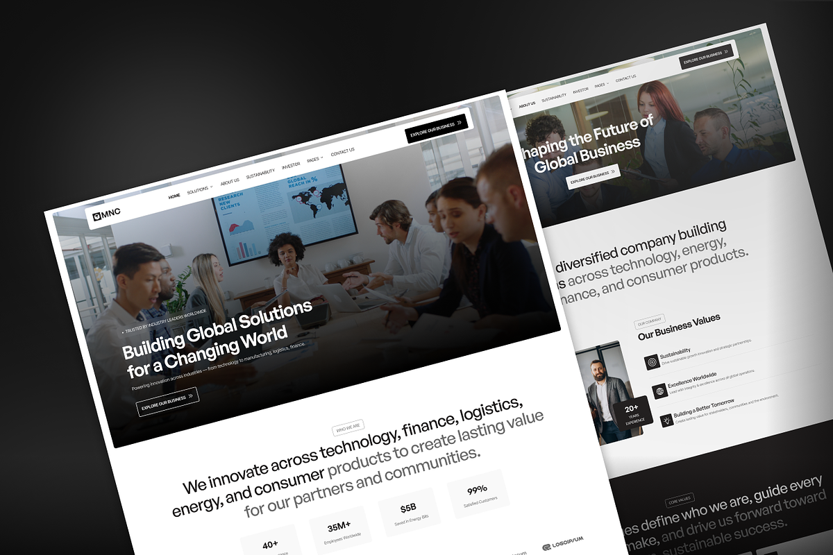 MNC - Corporate Website Template, a HTML Template by TNCFlow (Photo 4 of 5)