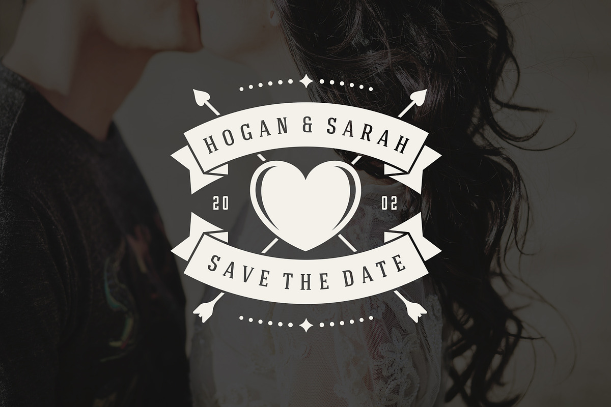 18 Wedding Logos and Badges, a Branding & Logo Template by Vasya Kobelev (Photo 14 of 15)