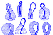 Klein Bottle - 8 Low-Poly 3D models, an Object 3D Model by Kseniya-Omega (Thumbnail 3 of 4)